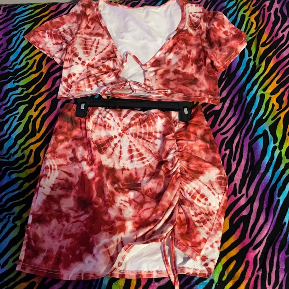 Prettylittlething plus size two piece outfit